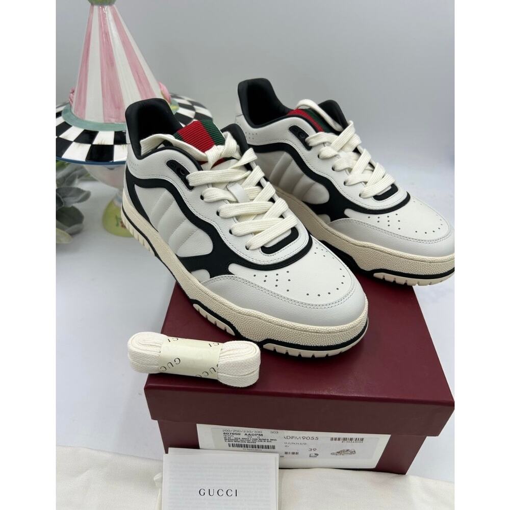 Women's Gucci re-Webb leather sneakers size 39 made in Italy